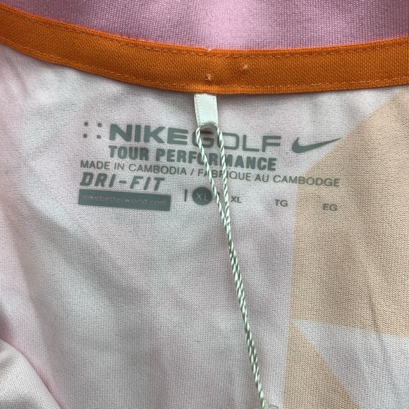 NWT Nike Women's XL Dry Victory Prism Print Sleeveless Golf Polo Collared - Picture 6 of 9